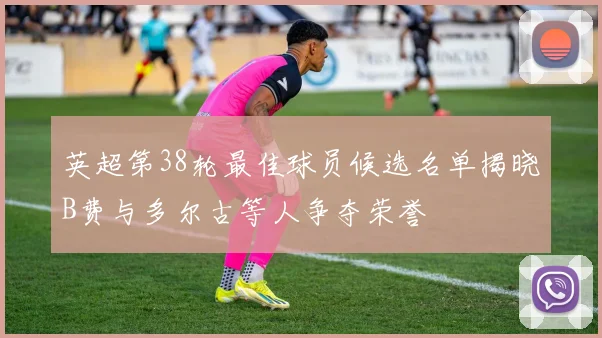 英超第38轮最佳球员候选名单揭晓B费与多尔古等人争夺荣誉